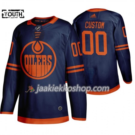 Lapsille NHL Edmonton Oilers Pelipaita Custom Adidas 2019-20 Sininen Authentic